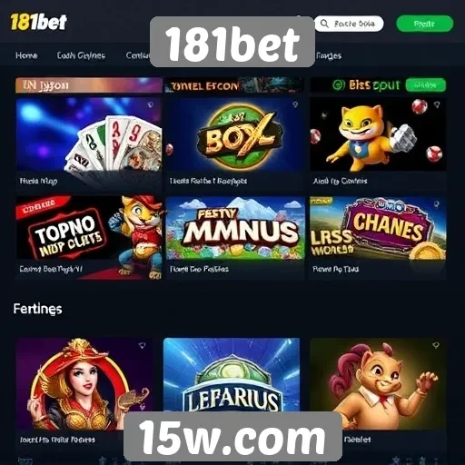 Recursos de jogos disponíveis no site 181bet